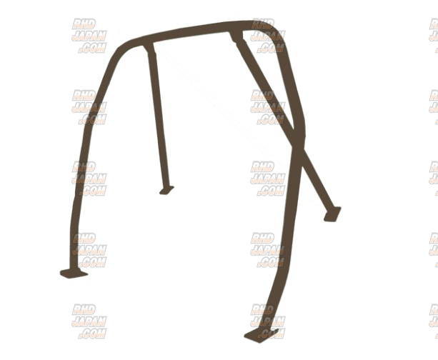 Saito Rollcage Roll Cage Steel 4-Point 2-Seat Capacity - Vitz NCP13 3-Door